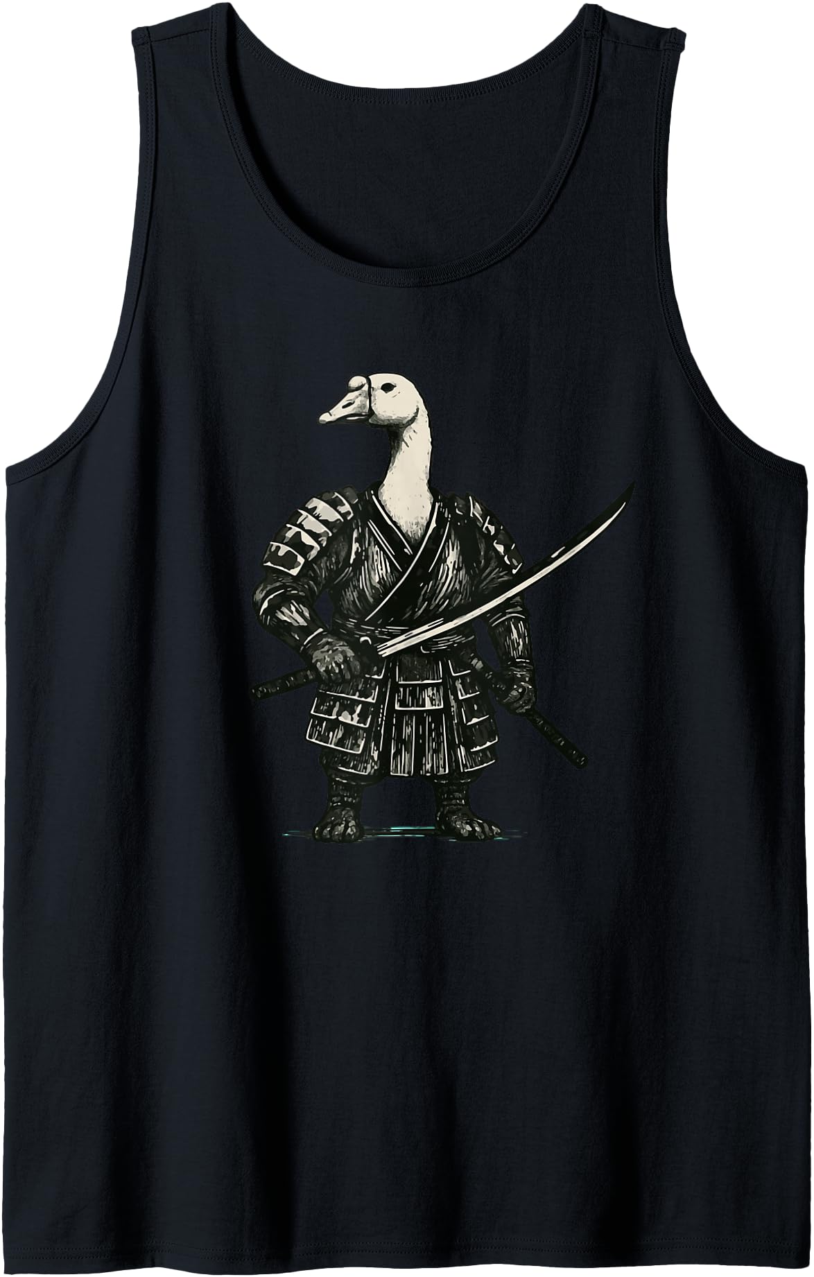 Samurai Goose Warrior Funny Vintage Japanese Katana Tank Top