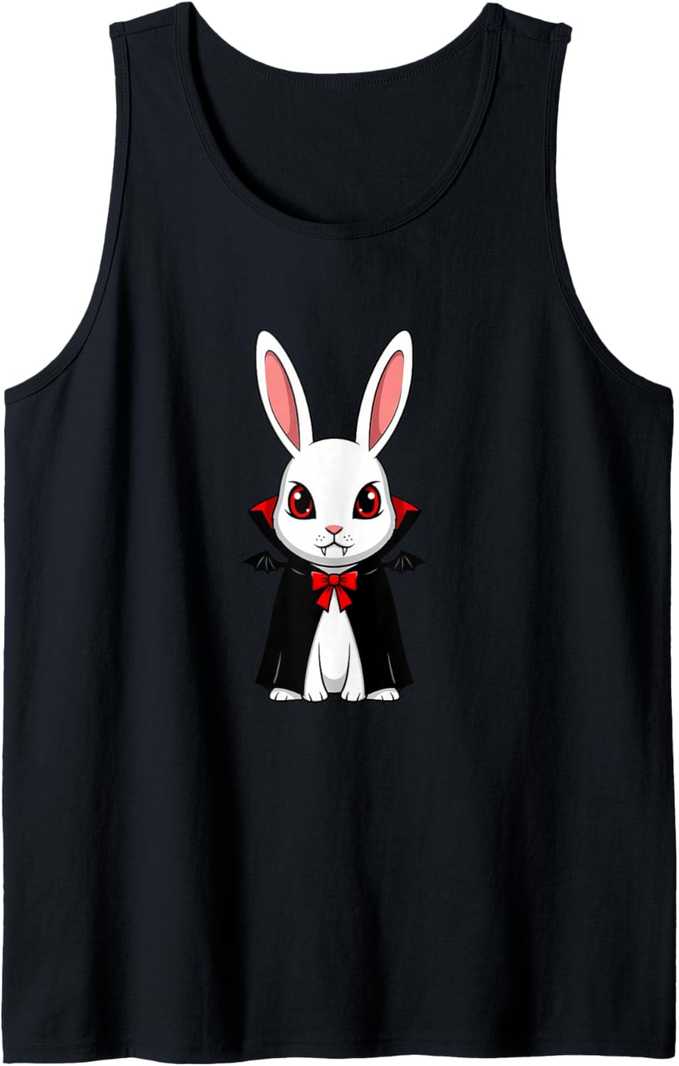 Cute Vampire Rabbit Halloween Chibi Design Tank Top