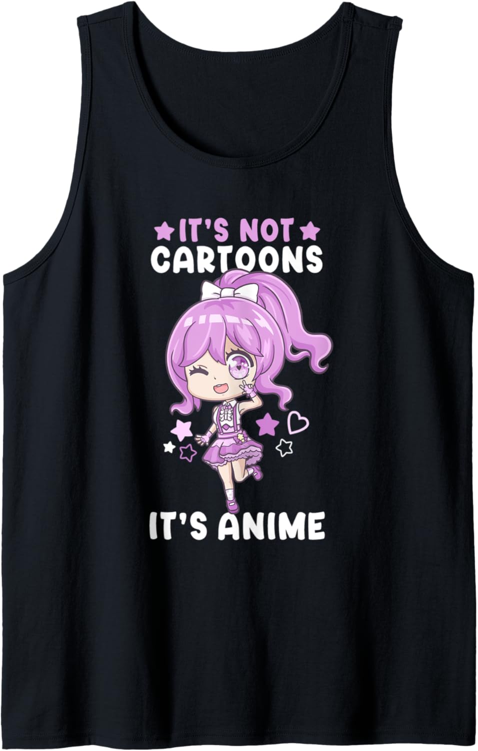 It's Not Cartoons It's Anime I Chibi Kawaii Otaku Tank Top