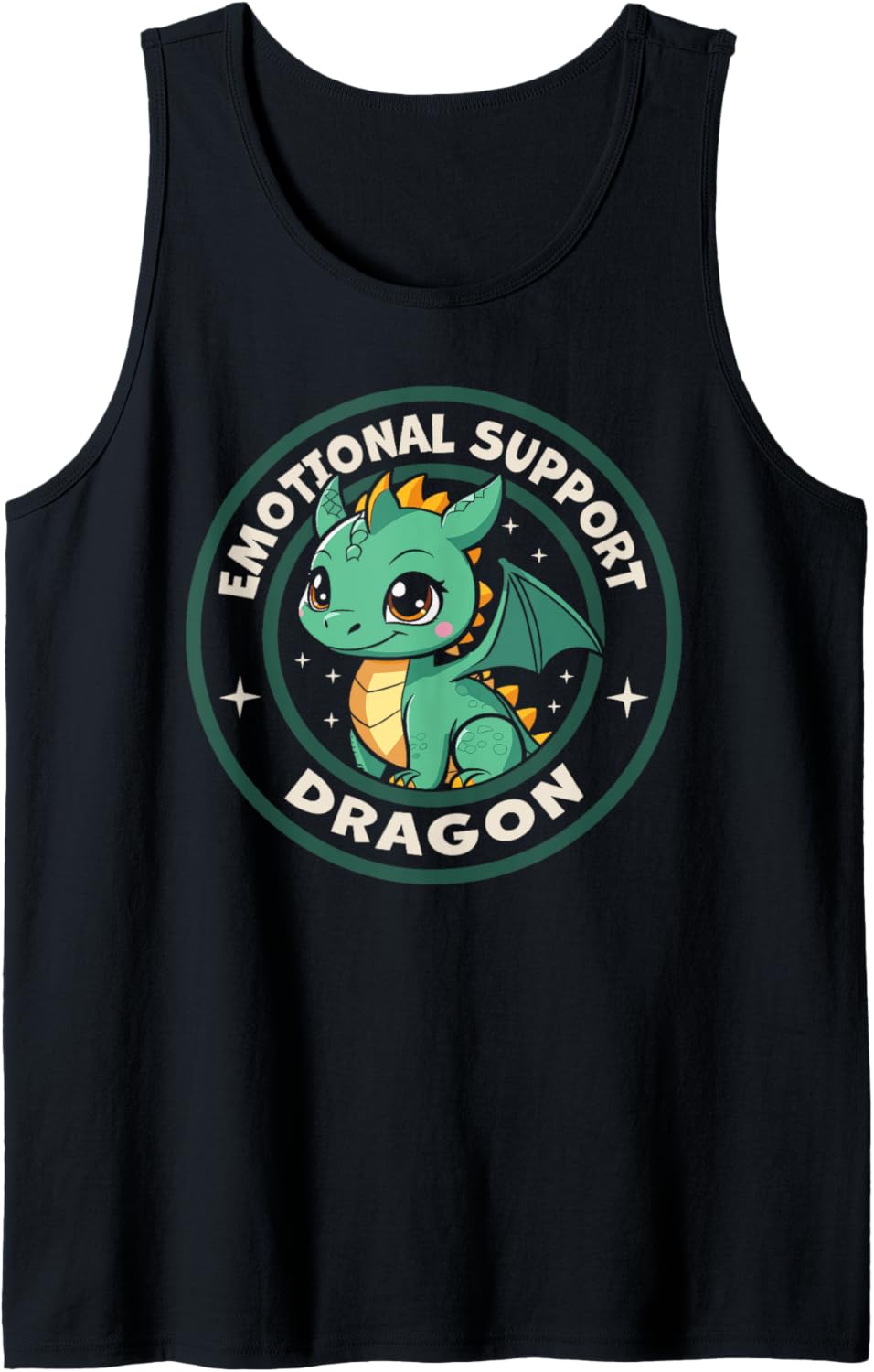 Cute Emotional Support Dragon Kawaii Chibi Tank Top