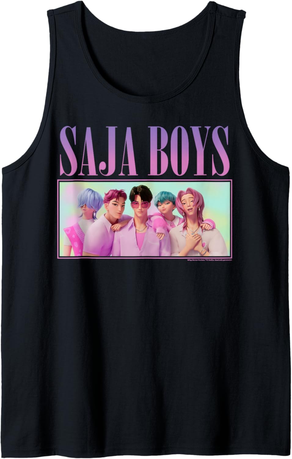 Kpop Demon Hunters Halloween Saja Boys Group Shot Tank Top