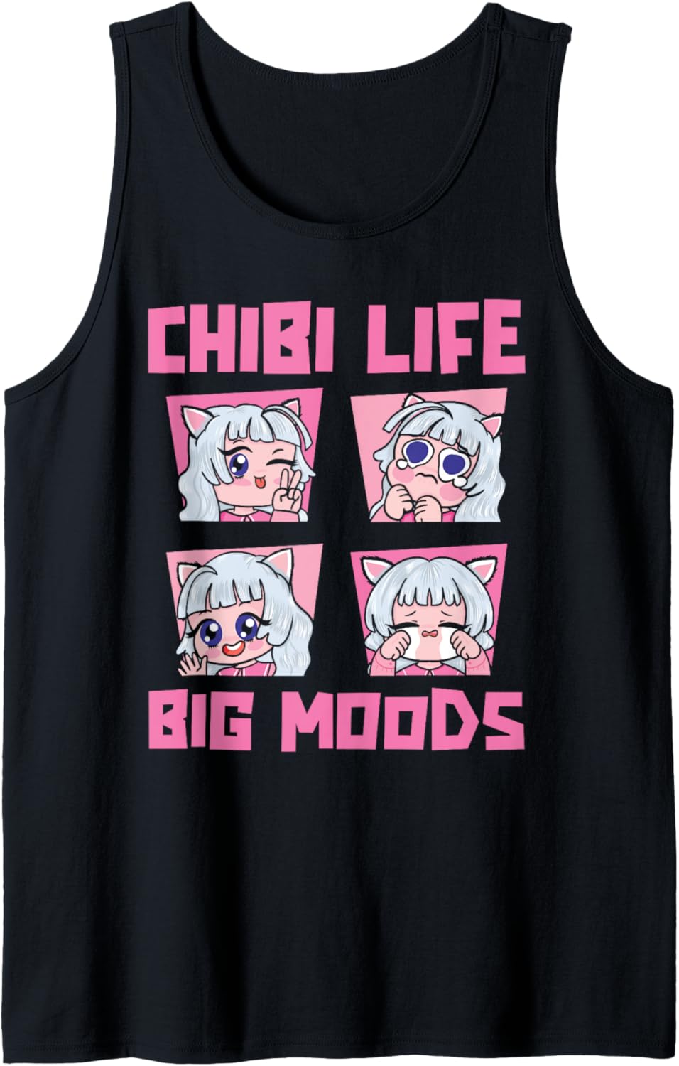 Anime Manga Cosplay Japanese Japan Otaku - Kawaii Chibi Tank Top