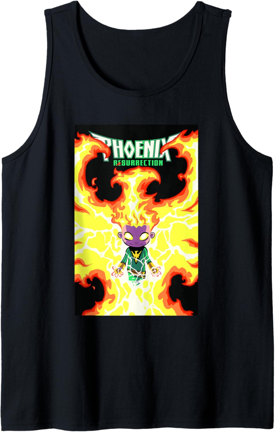 Marvel X-Men Phoenix Resurrection Chibi Jean Grey Cover Tank Top