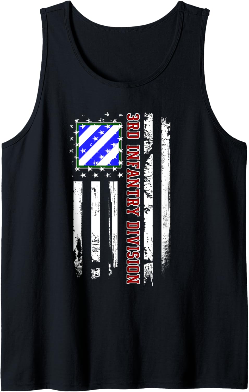 3rd Infantry Division Veteran USA Flag Veterans Day Xmas Tank Top