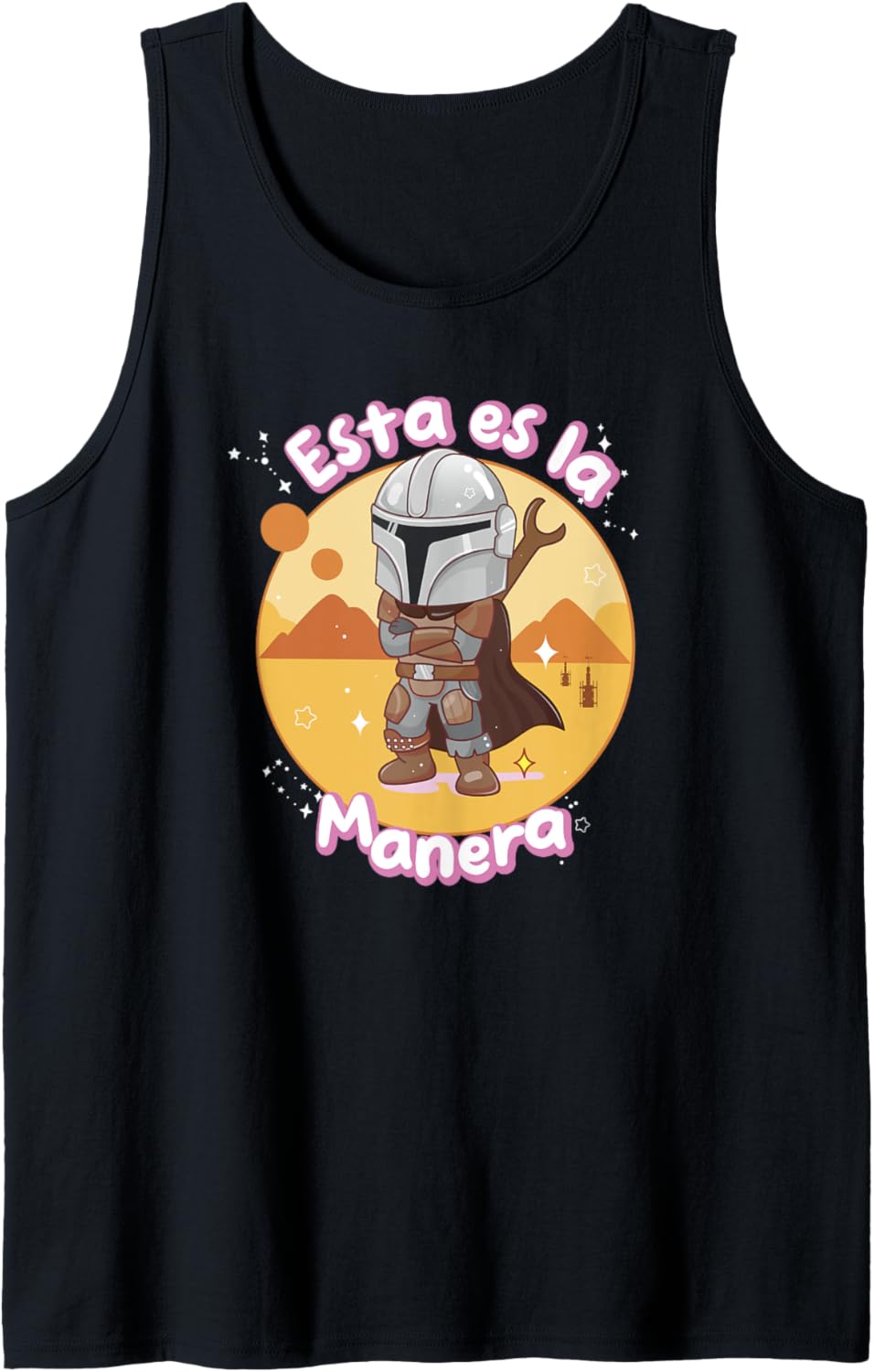 Star Wars The Mandalorian Esta Es la Manera Chibi Disney+ Tank Top