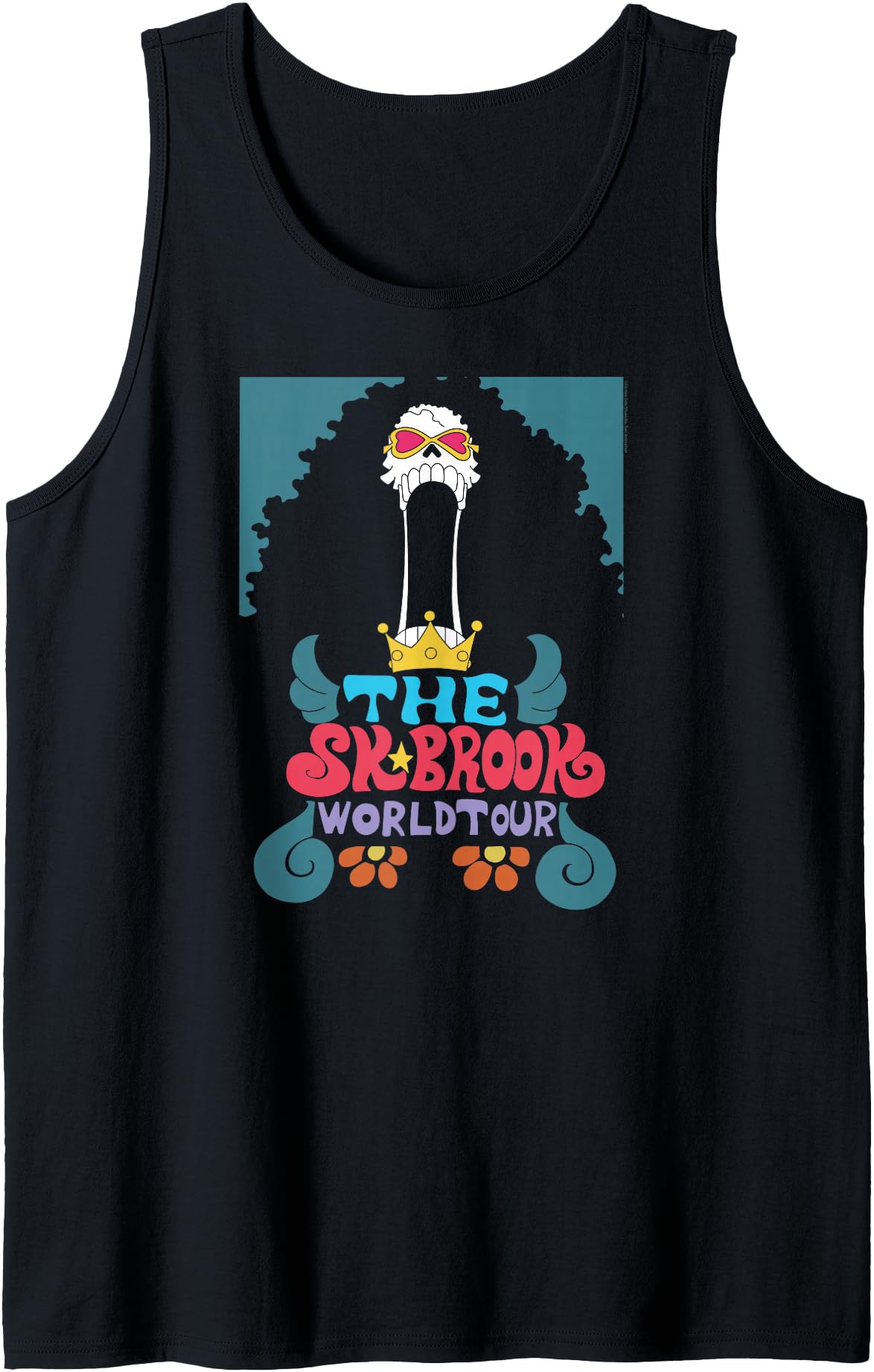 One Piece Anime Soul King Brook World Tour Concert Tank Top