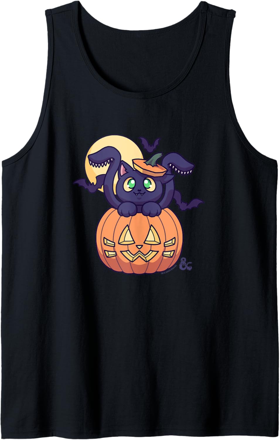 Dungeons & Dragons Halloween Chibi Displacer Beast Pumpkin Tank Top