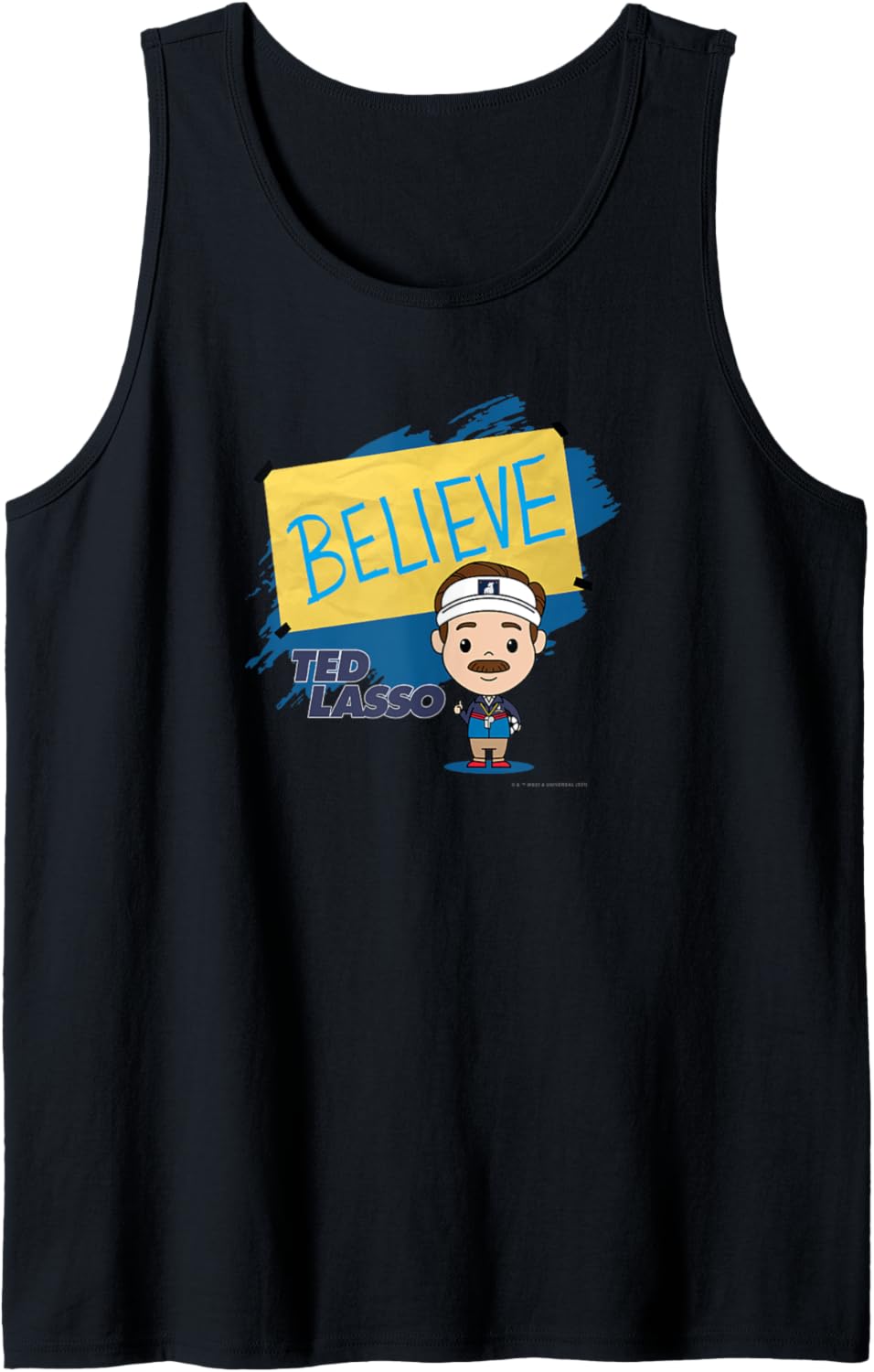 Ted Lasso Believe Motivational Chibi Style Logo V2 Tank Top