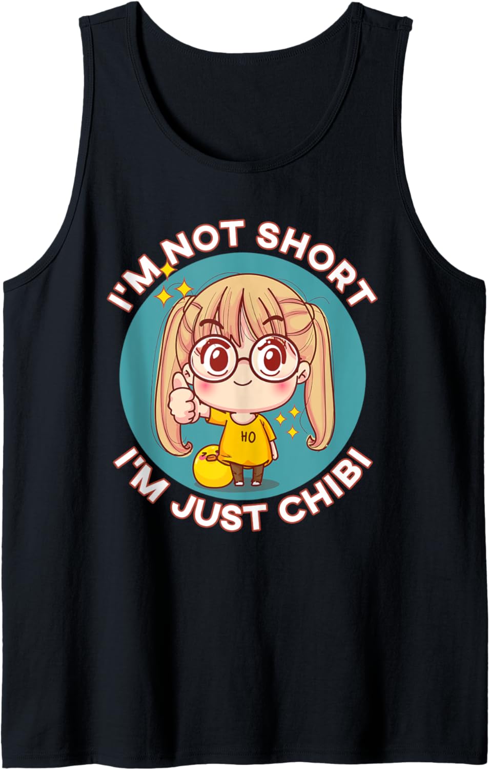I'm Not Short I'm Just Chibi Kawaii Anime Chibi Girl Tank Top