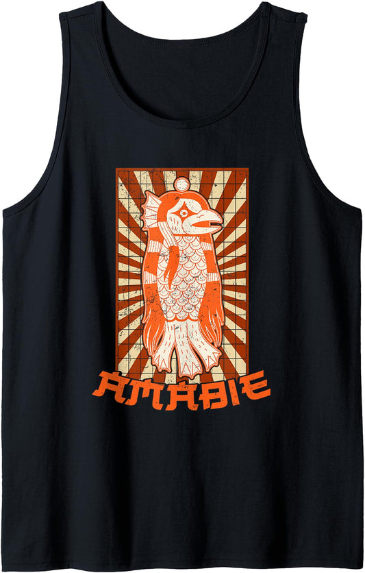Amabie japan merman mythical historian teacher japanese Tank Top