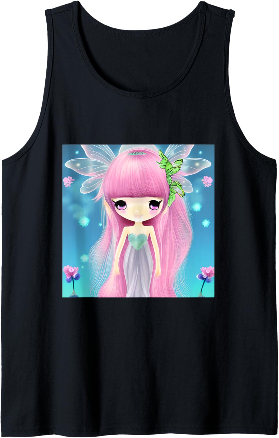 Beautiful Fairy Kawaii Chibi Cartoon Tank Top