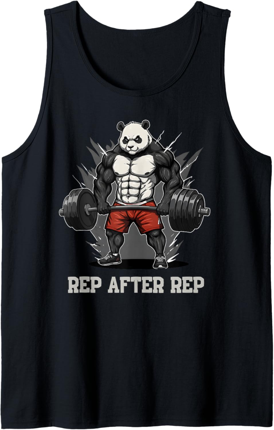 Anime Panda Pump Covers Gym Men Women Workout Tank Top