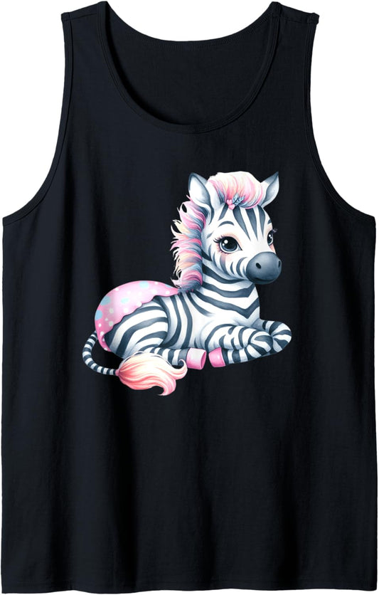 Chibi Zebra | Baby Zebra Tank Top