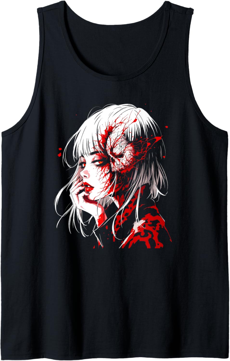 Horror Anime Manga Tee I Gothic Outfit I Japanese Chibi Girl Tank Top