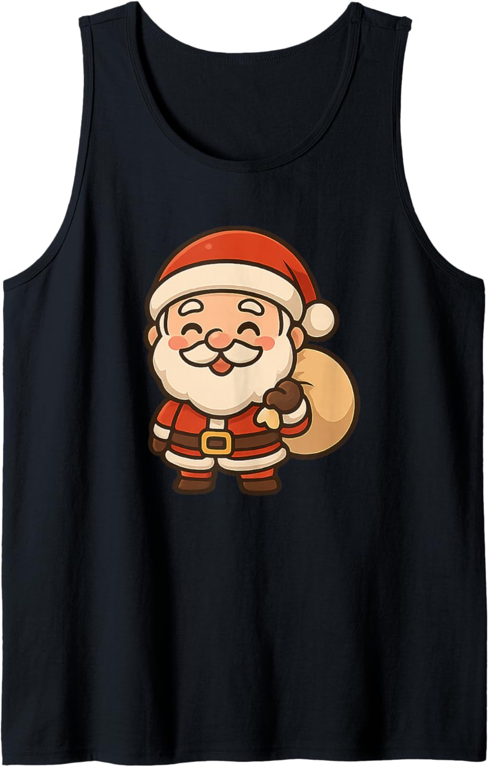 Cute Santa Claus Chibi Christmas Kawaii Xmas Tank Top