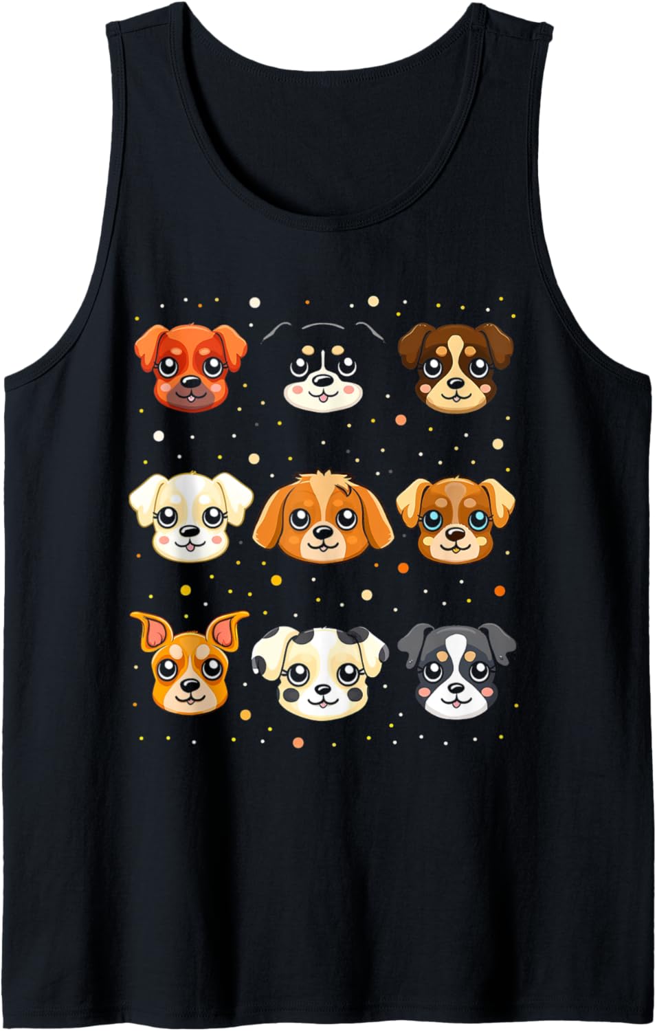 Chibi Puppy Faces Tank Top