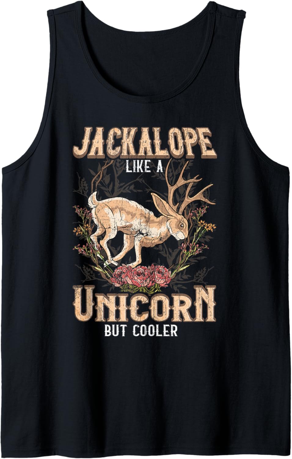 Cryptozoology Vintage Retro Spirit Jackalope Xmas Gift Tank Top