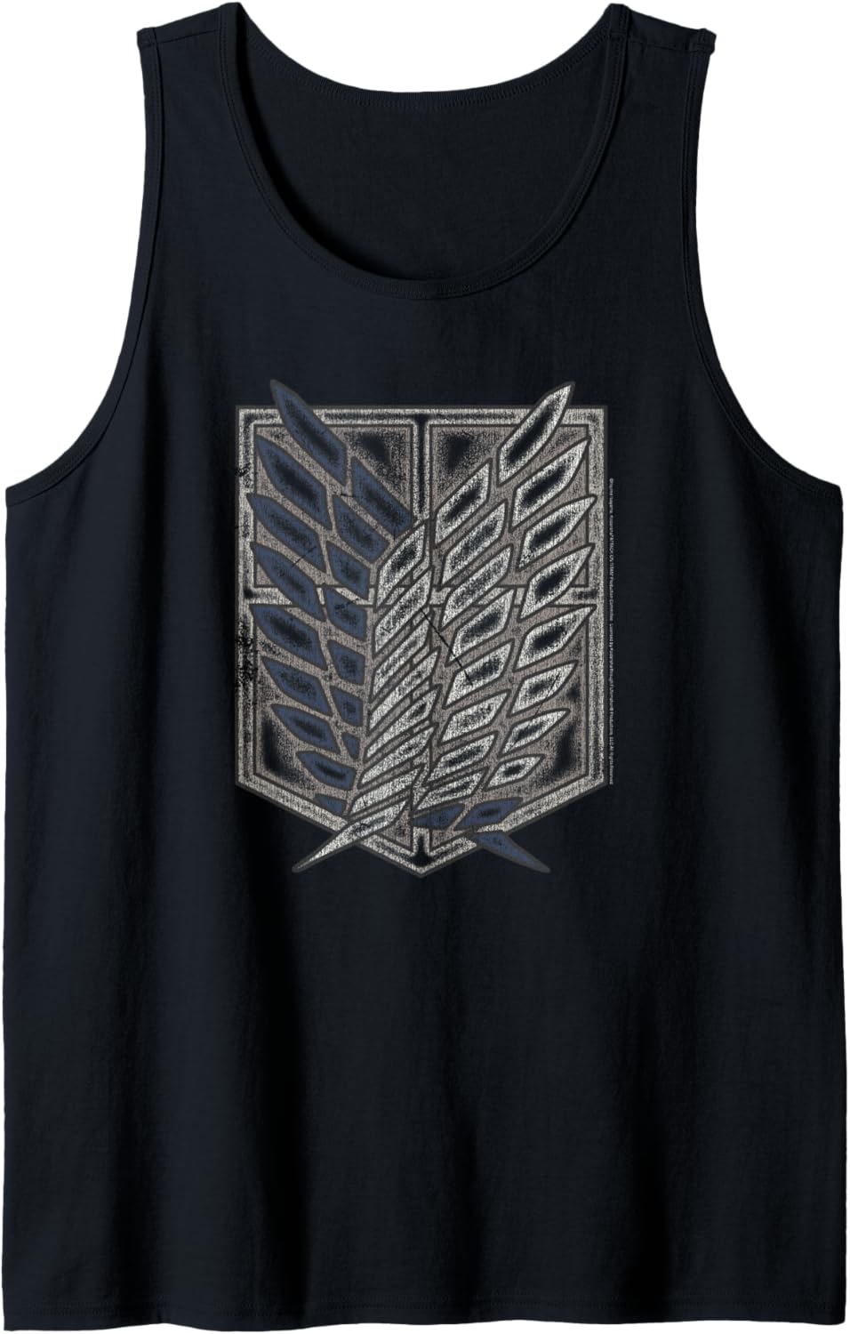 Attack on Titan Season 2 Distressed Scout Symbol Tank Top