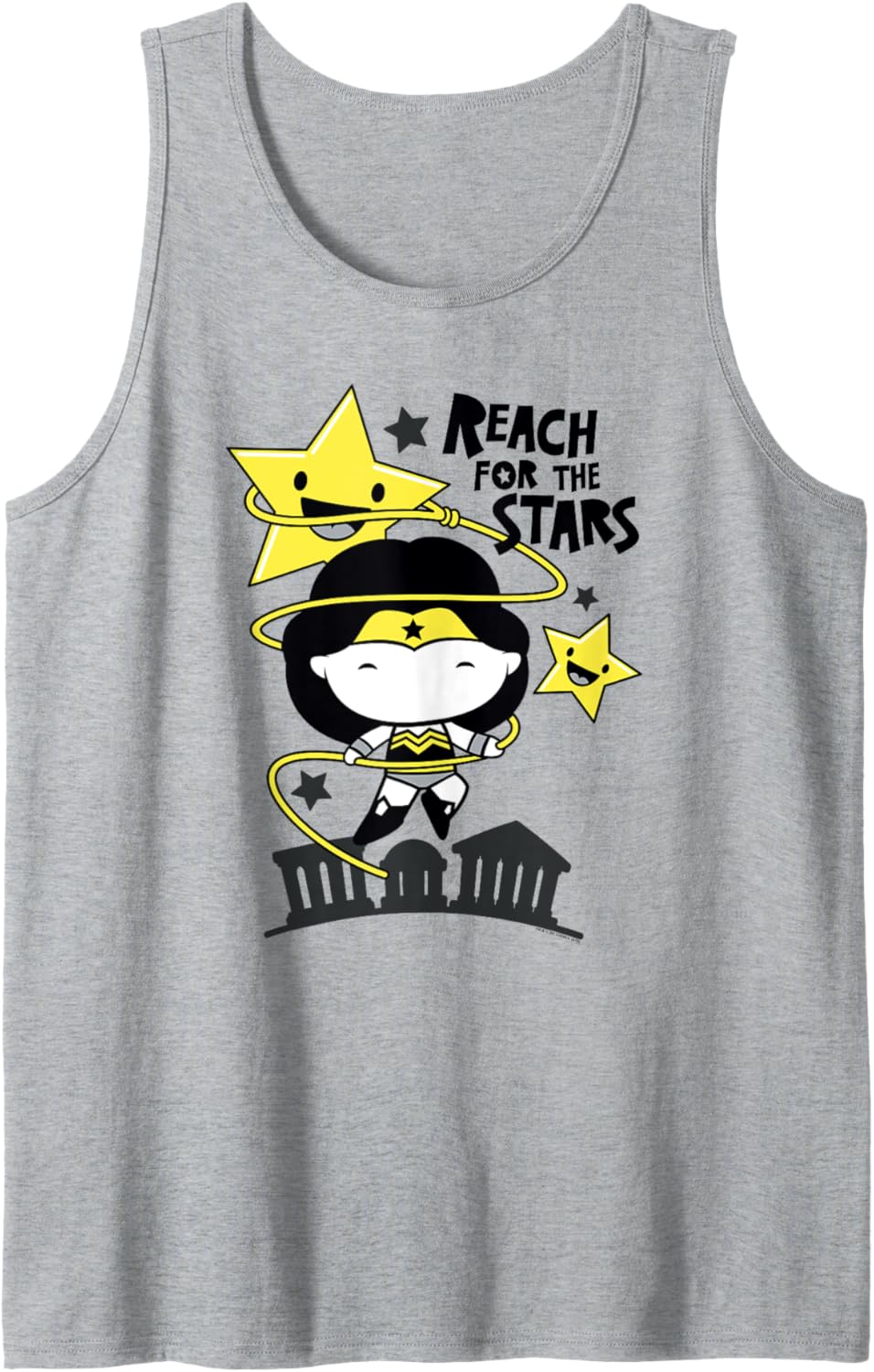 Wonder Woman Chibi Lasso and Stars Tank Top