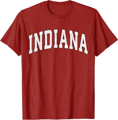 Indiana in Vintage Athletic Sports Style 80s 90s Men Women