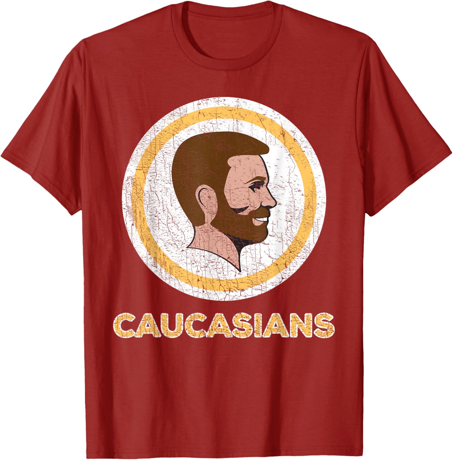 Caucasian T-Shirt Caucasians Pride Vintage Funny Shirt T-Shirt