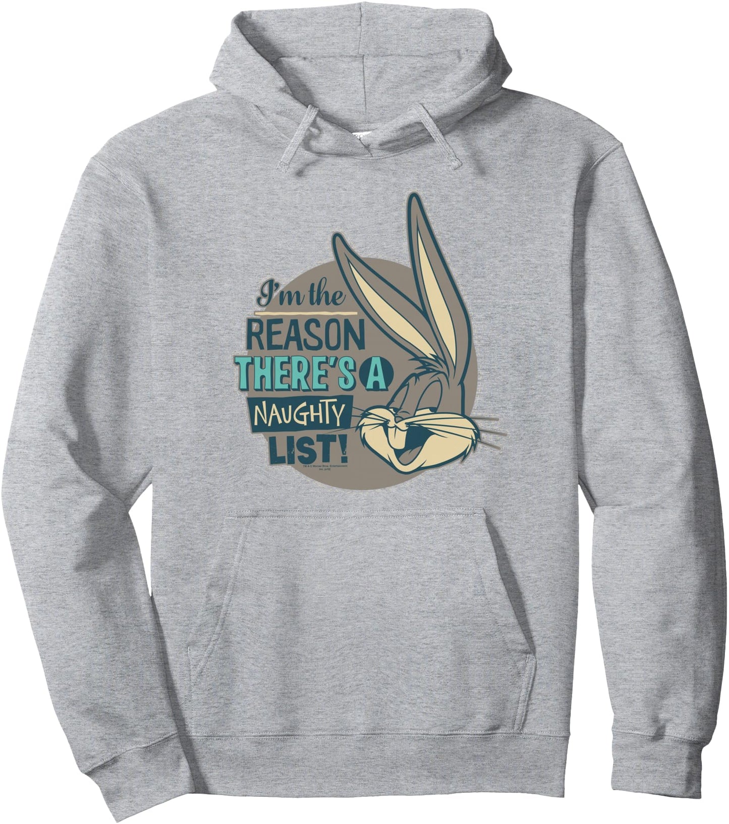 Looney Tunes Bugs Bunny Naughty List Pullover Hoodie