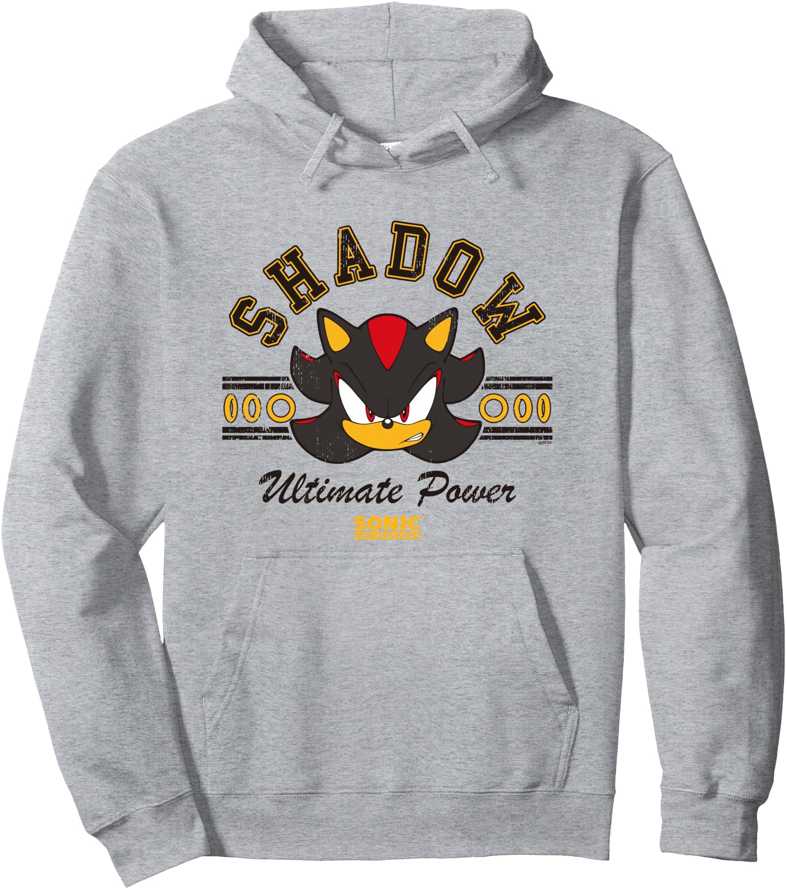 Sonic The Hedgehog Shadow Ultimate Power Vintage Logo Pullover Hoodie