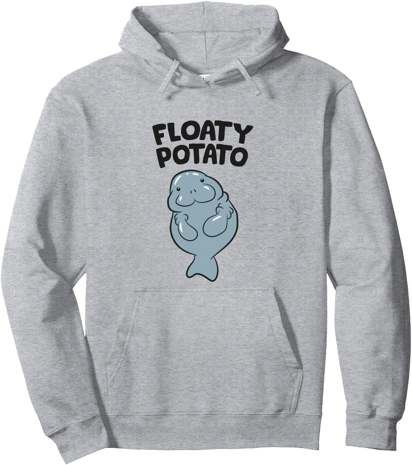 Funny Manatee Floaty Potato Manatee Pullover Hoodie