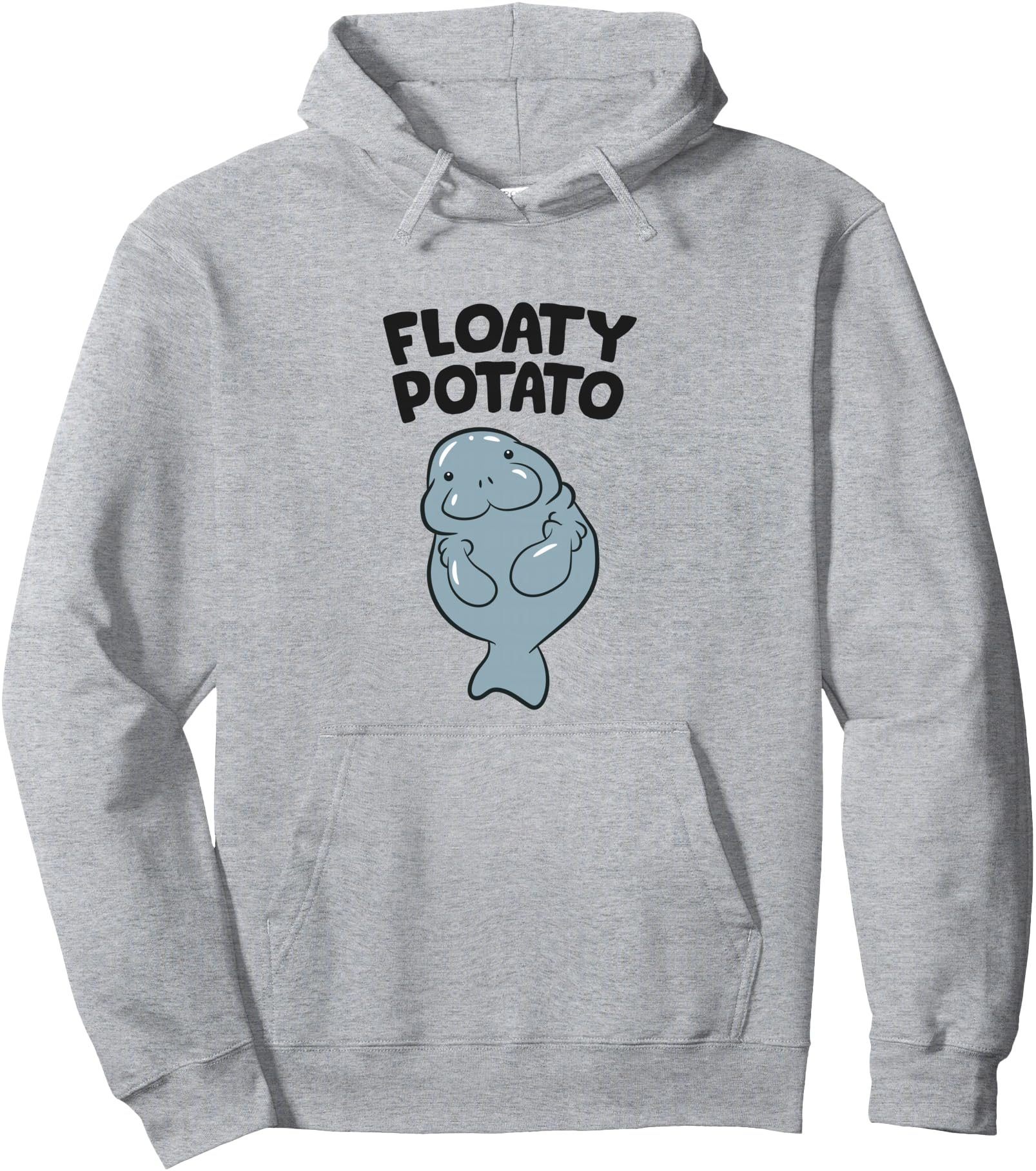 Funny Manatee Floaty Potato Manatee Pullover Hoodie