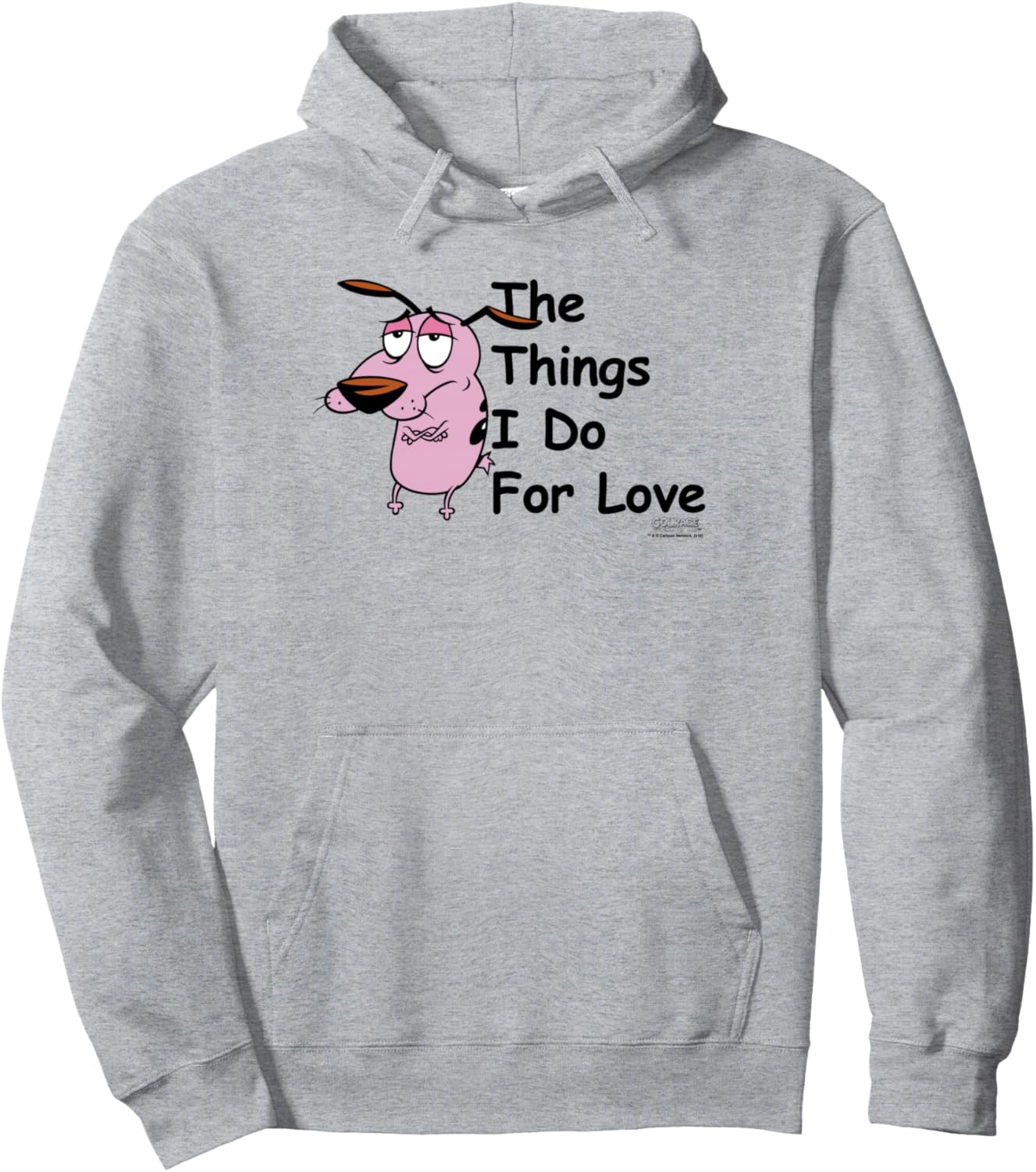 Courage the Cowardly Dog For Love Pullover Hoodie
