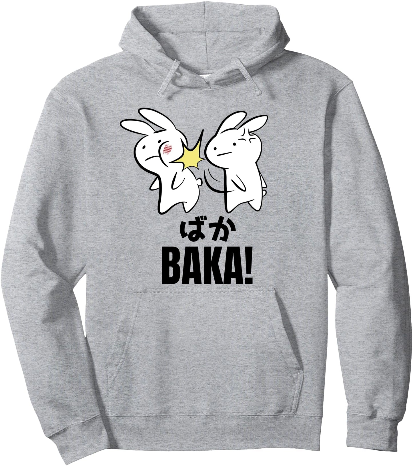 Funny Cute Anime Baka Rabbit Bunny Slap - Baka Japanese Pullover Hoodie