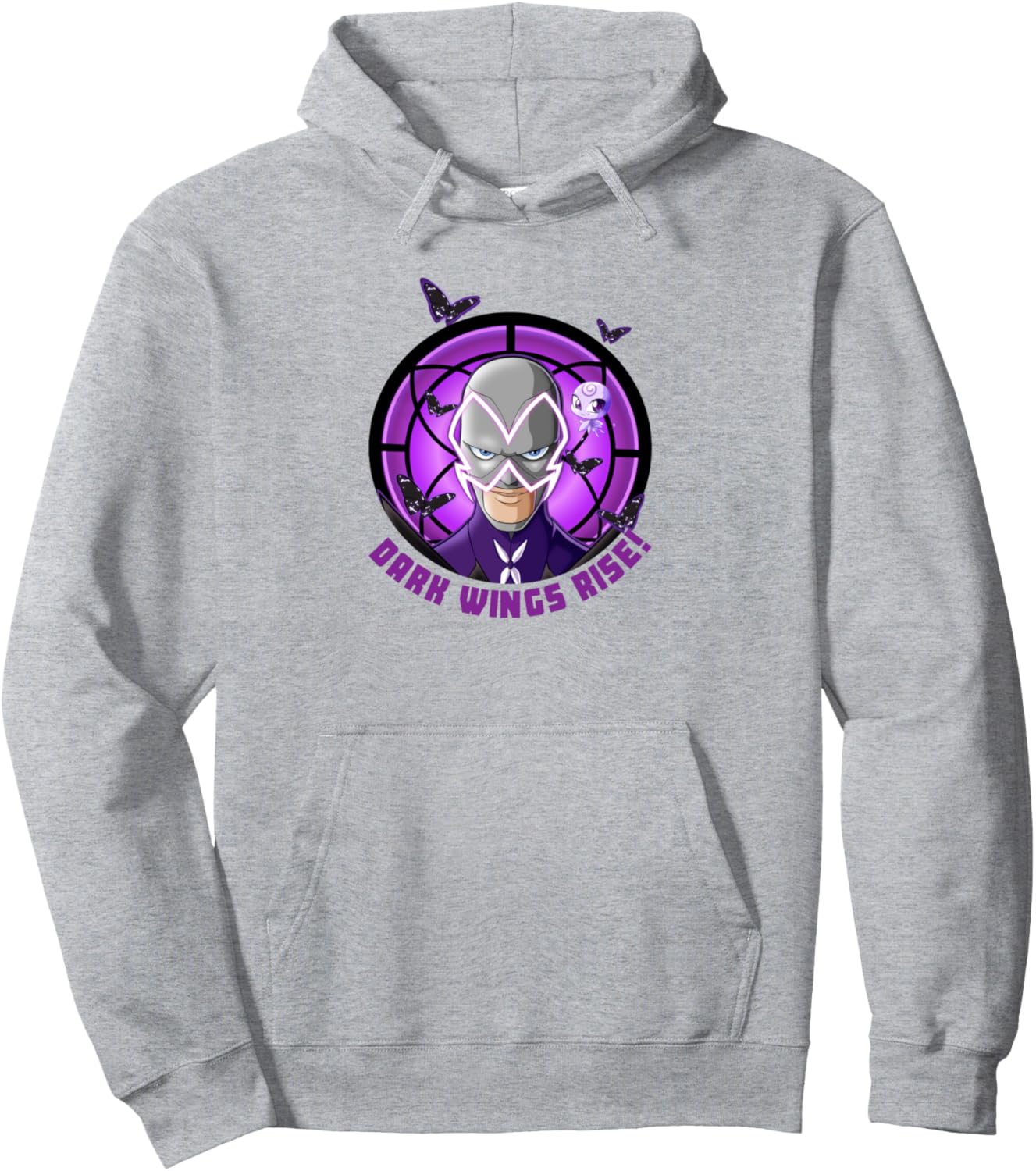 Miraculous Ladybug Hawk Moth Dark Wings rise Pullover Hoodie
