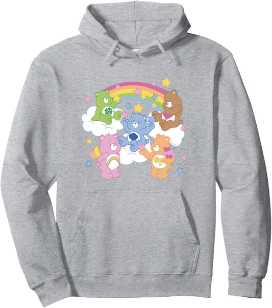 Care Bears A Bear For Everyone Rainbow Group Shot Pullover Hoodie