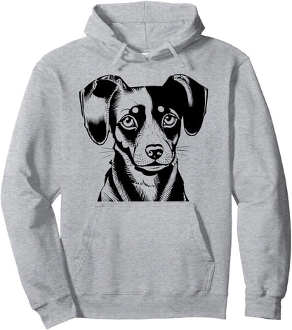 Charming Dachshund Art Pet Lovers Canine Enthusiasts Pullover Hoodie