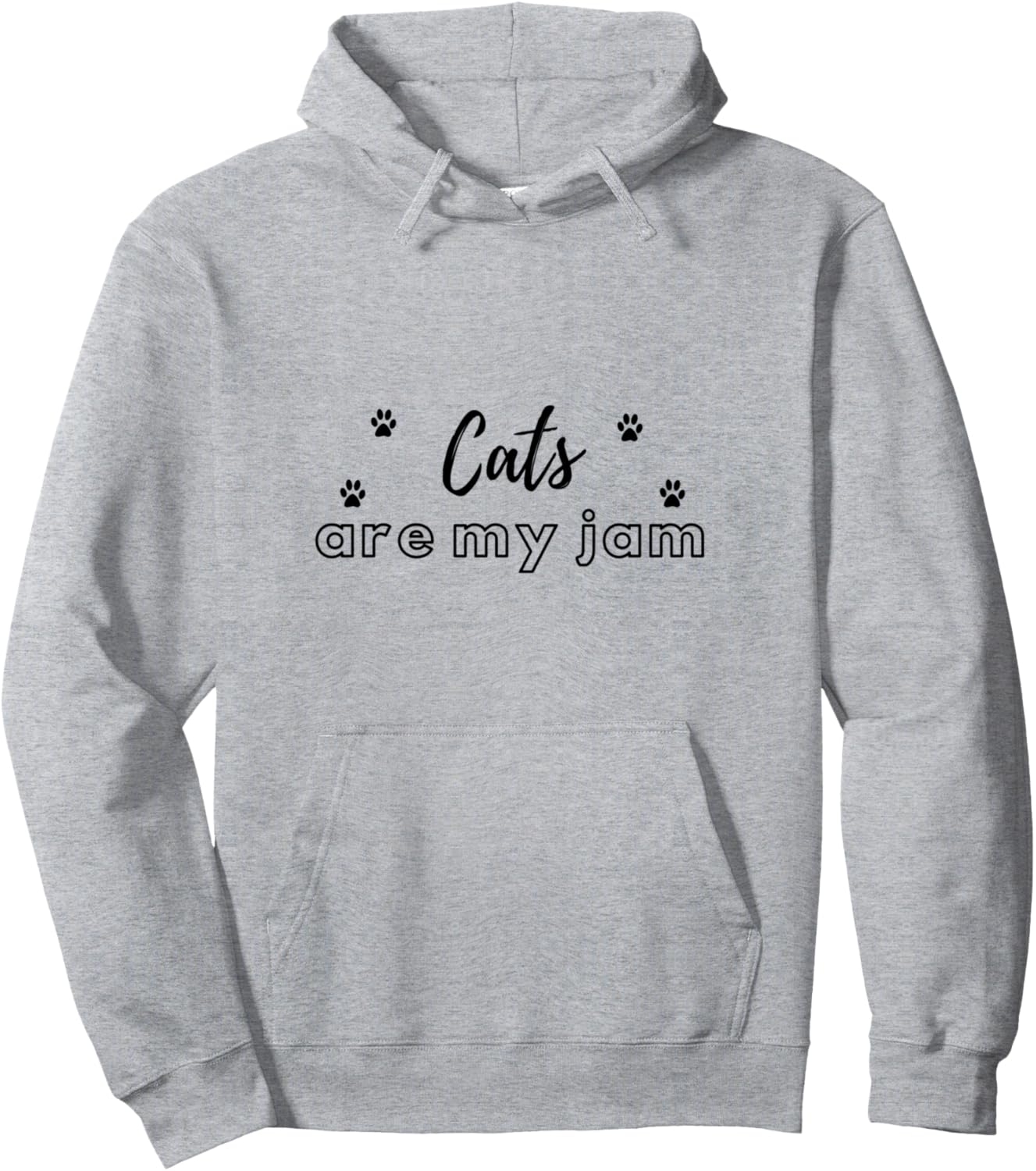 Cats Are My-Jam Fun Feline Fur Baby Kitten Owner Pet Lover Pullover Hoodie