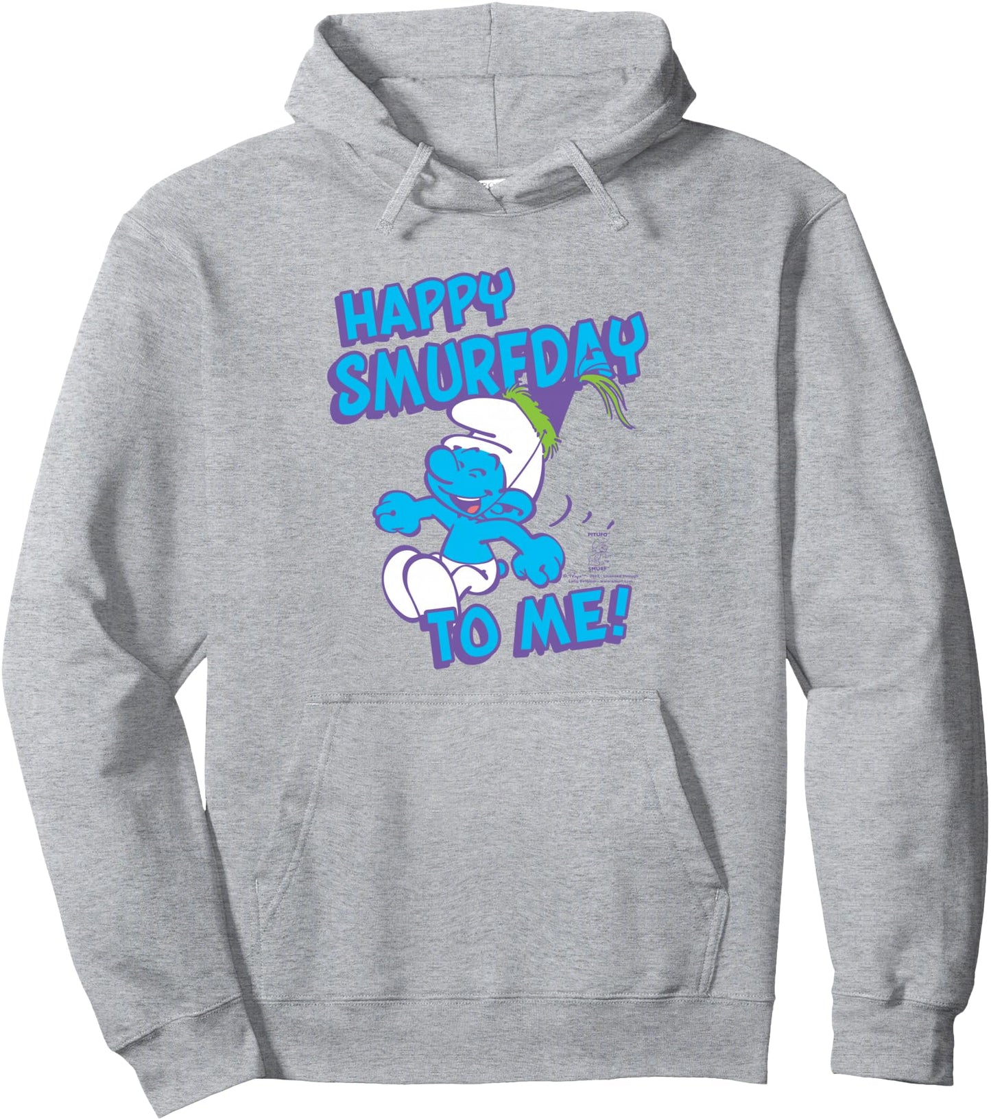 The Smurfs Happy Smurfday to Me Birthday Pullover Hoodie