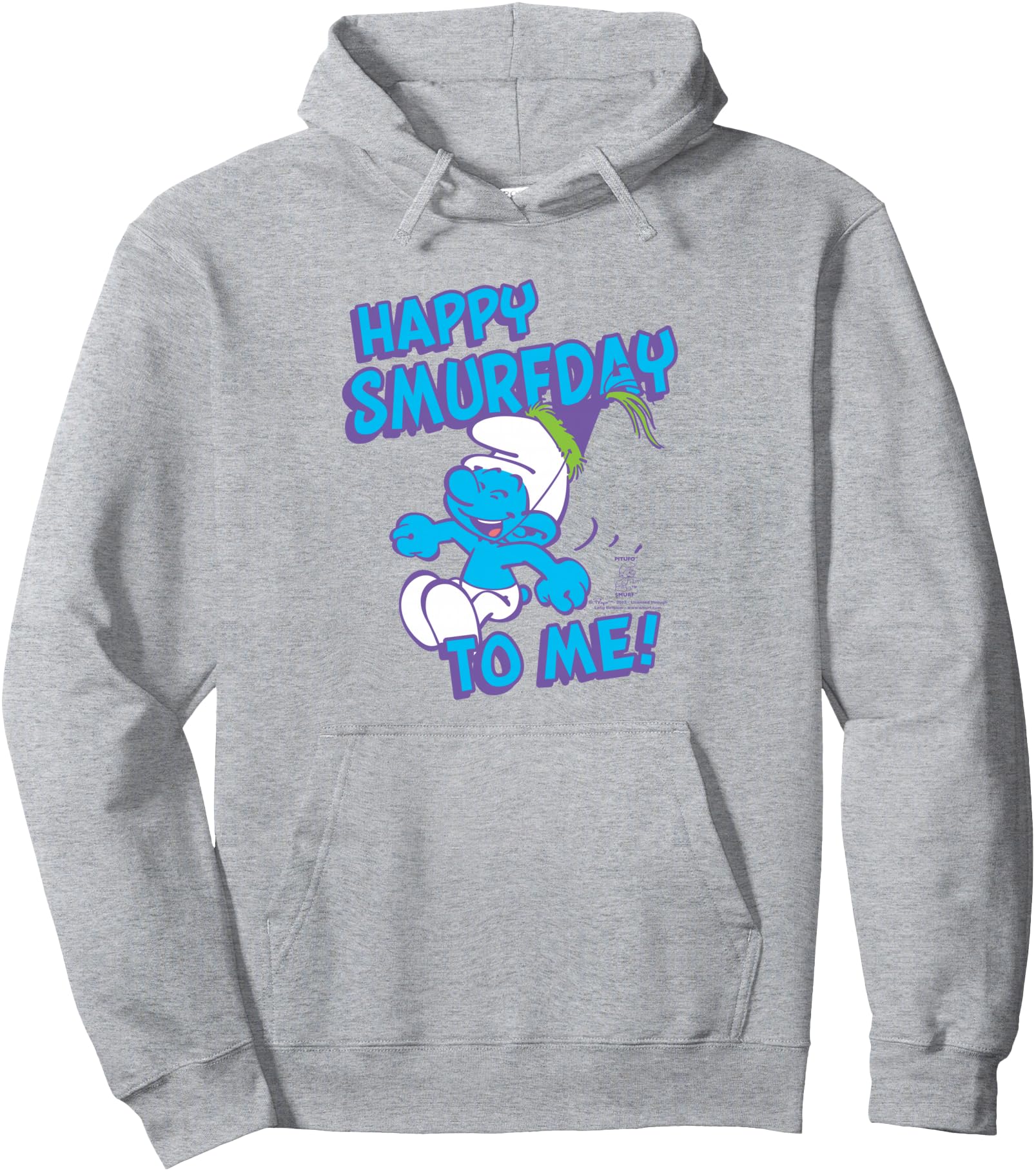 The Smurfs Happy Smurfday to Me Birthday Pullover Hoodie