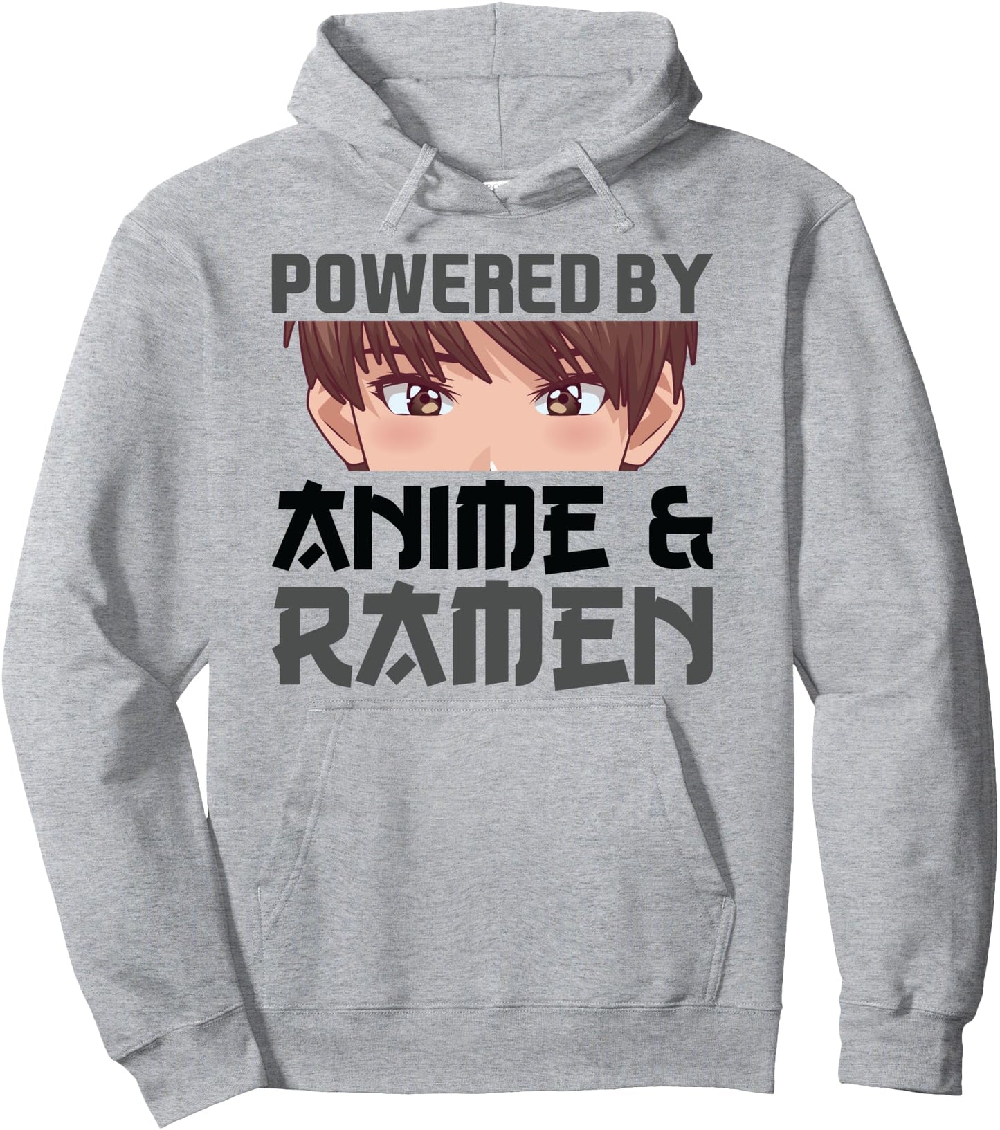 Powered by Anime & Ramen Anime Pullover Hoodie