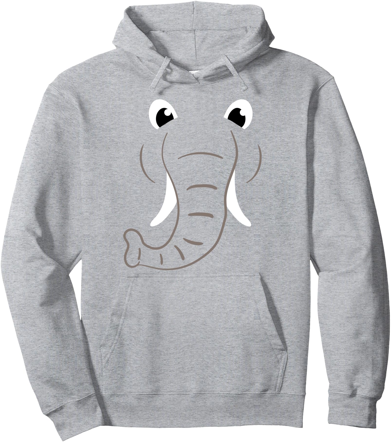 Elephant Face Costume Easy Halloween Costume Gift Funny Pullover Hoodie