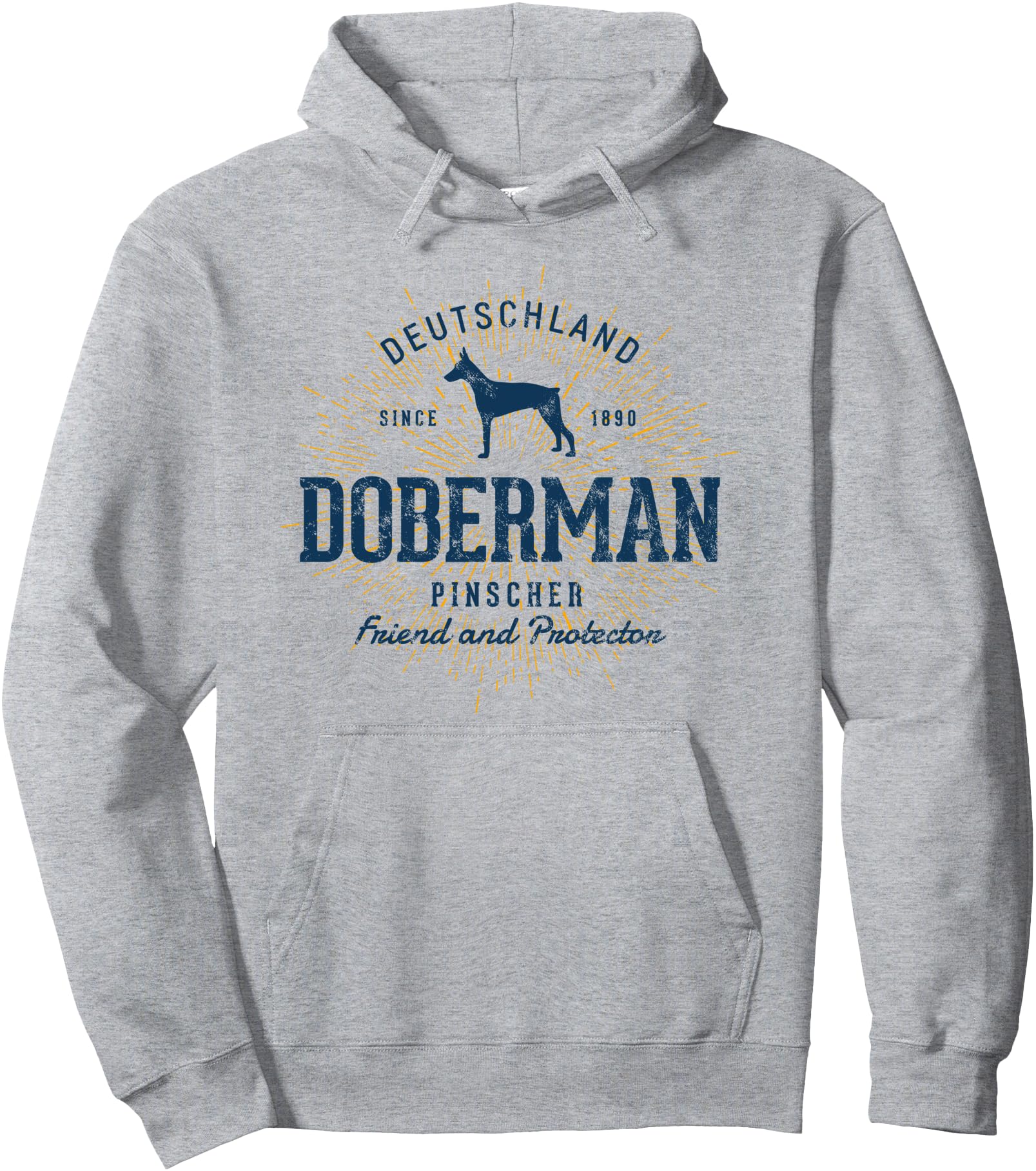 Retro Vintage Doberman Pinscher Pullover Hoodie