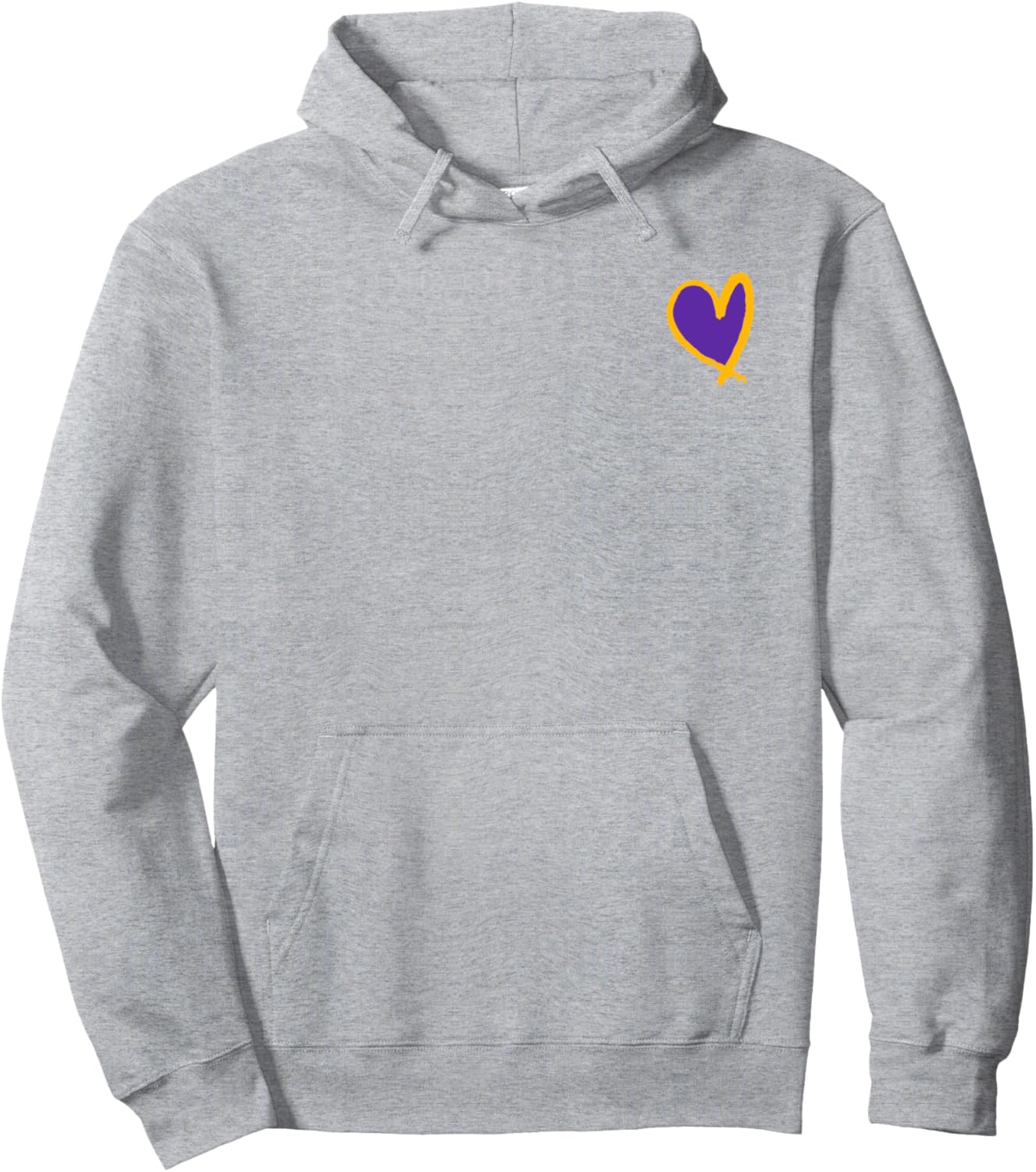 Tigers School Mascot Purple And Gold Tigers Pullover Hoodie