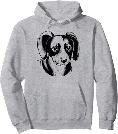 Charming Dachshund Art Pet Lovers Canine Enthusiasts Pullover Hoodie