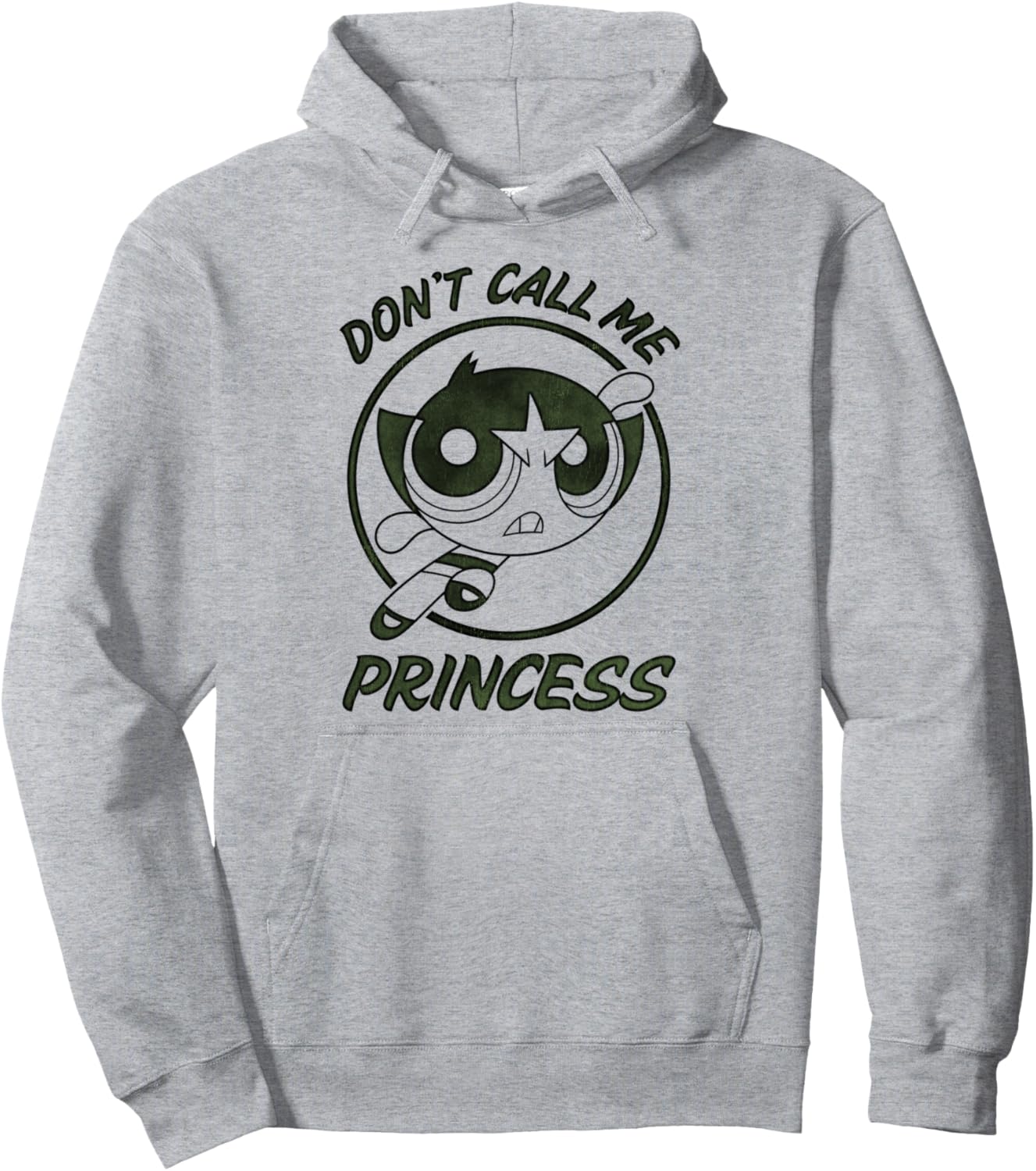 CN The Powerpuff Girls Buttercup Don't Call Me Princess Pullover Hoodie