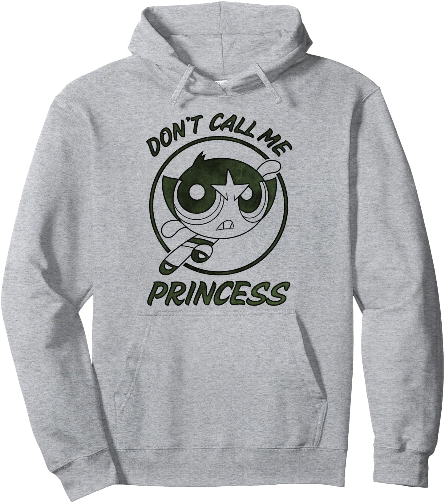 CN The Powerpuff Girls Buttercup Don't Call Me Princess Pullover Hoodie