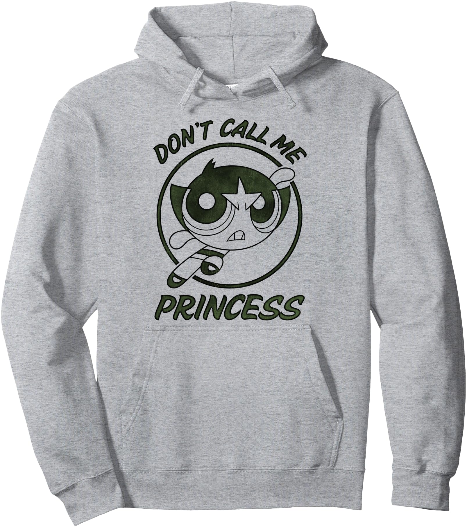 CN The Powerpuff Girls Buttercup Don't Call Me Princess Pullover Hoodie