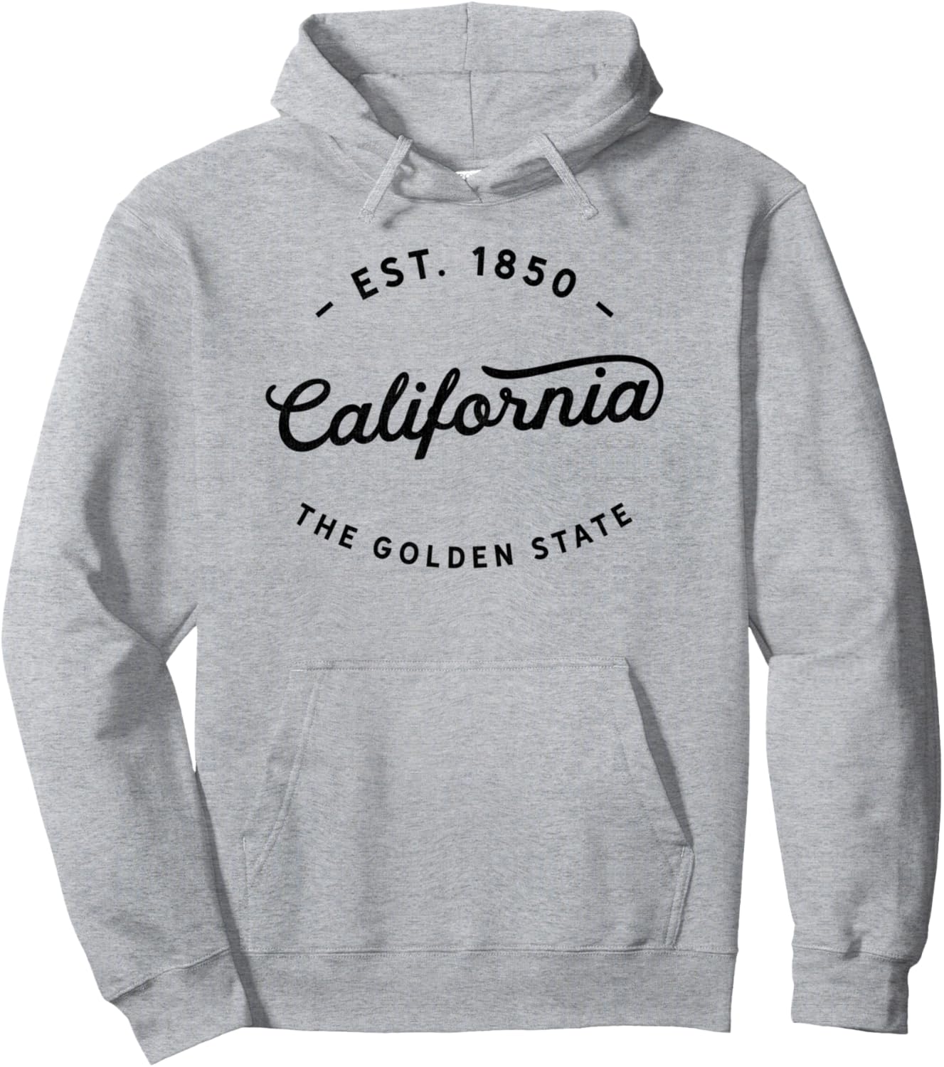 Casual Classic Retro California State 1850 USA Souvenir Pullover Hoodie