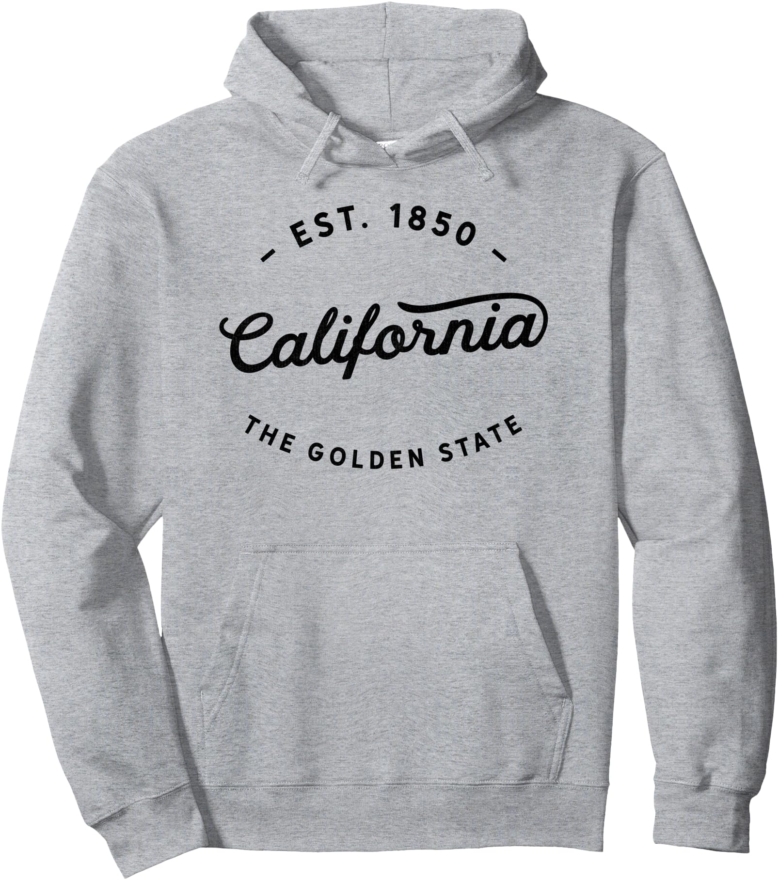 Casual Classic Retro California State 1850 USA Souvenir Pullover Hoodie