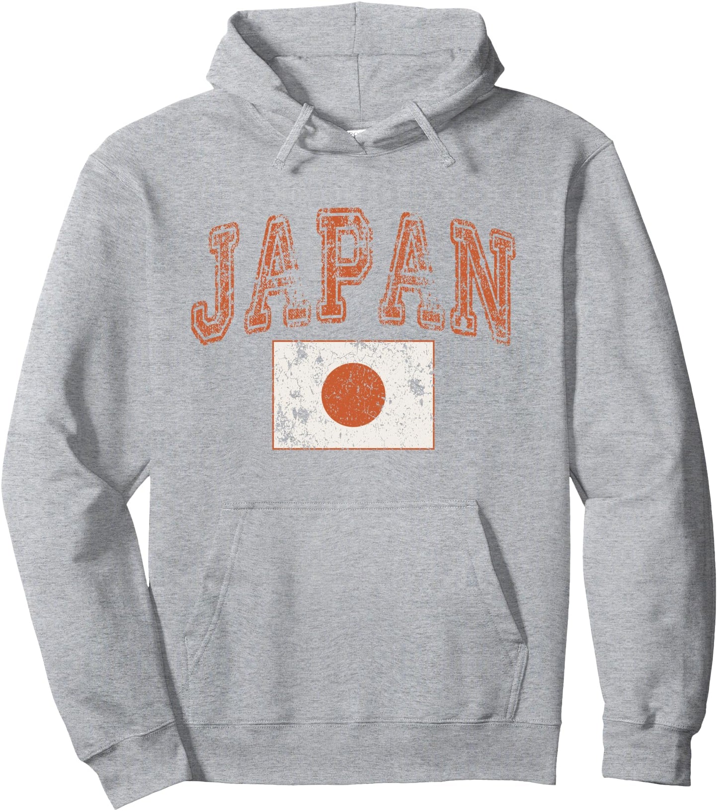 Vintage Retro Faded Japan Flag Japanese Pride Pullover Hoodie