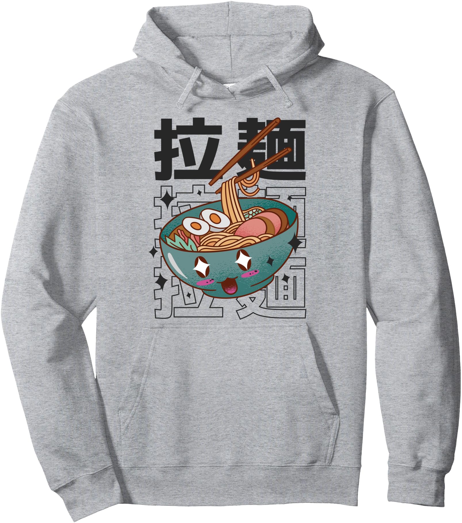 Happy Japanese Noodles Ramen Bowl Kawaii Japan Anime Ramen Pullover Hoodie