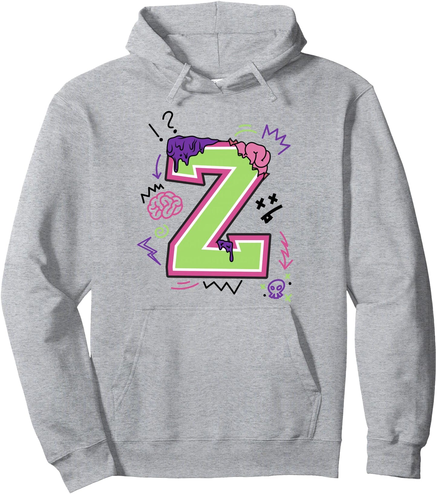 Disney Zombies Big Z Neon Logo Pullover Hoodie